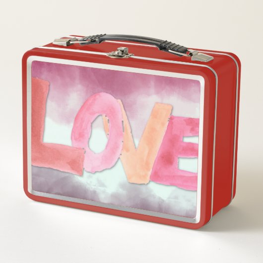 Liefde:Waterverf Lunch Box (Voorkant)