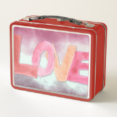 Liefde:Waterverf Lunch Box (Achterkant)