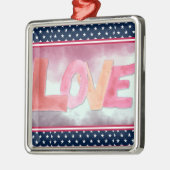 Liefde:Waterverf Metalen Ornament (Links)