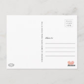 Liefde Waterverf Retro Hearts zeggen Hallo Briefka Briefkaart (Achterkant)