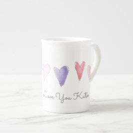Liefde Waterverf Sweet Hearts Valentijn Porselein Kop