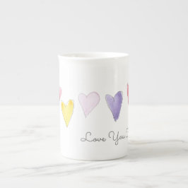 Liefde Waterverf Sweet Hearts Valentijn Porselein Kop