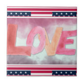 Liefde:Waterverf Tegeltje (Voorkant)