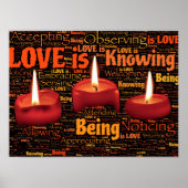 Liefde weet dat liefde liefde Christelijk is Word Poster (Voorkant)