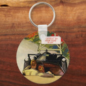  liefde, weg dicht bij je eigen risico sleutelhanger (Achterkant)