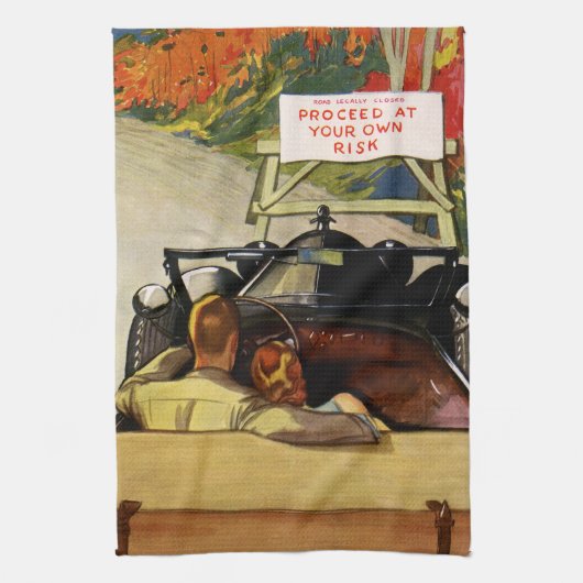  liefde, weg dicht bij je eigen risico theedoek (Verticaal)