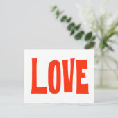 Liefde wenskaart briefkaart (Staand voorkant)