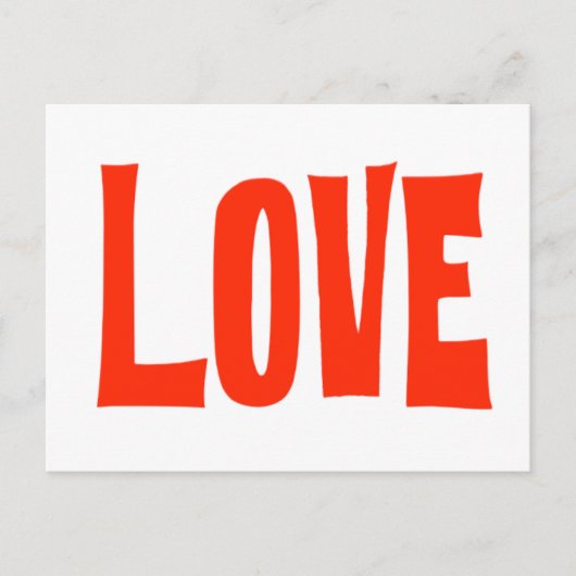Liefde wenskaart briefkaart (Voorkant)