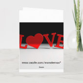 Liefde Wenskaart Feestdagen Kaart (Achterkant)