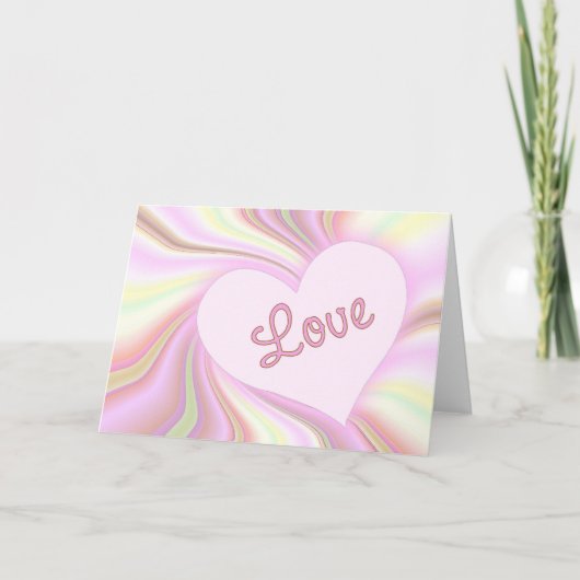 Liefde Wenskaart Kaart (Voorkant)