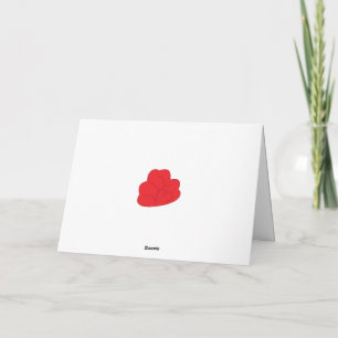 Liefde Wenskaart   Minimaal Romantisch Hart Kaart