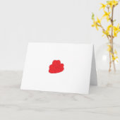 Liefde Wenskaart | Minimaal Romantisch Hart Kaart (Gele Bloem)
