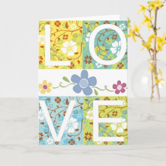 Liefde Wenskaarten Kaart (Gele Bloem)