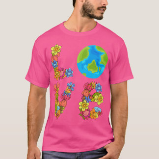 Liefde Wereld Aarde Dag 2021 Milieuliefde Wereld T-shirt