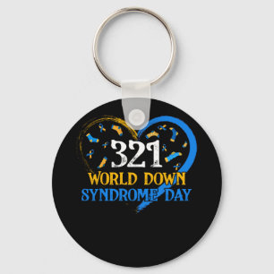 Liefde Wereld Down Syndroom Bewustzijn Dag Liefde Sleutelhanger