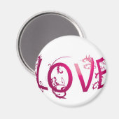 Liefde Wereldbol Magneet (Voorkant / Achterkant)