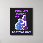 Liefde werkt uit canvas afdruk (Voorkant)