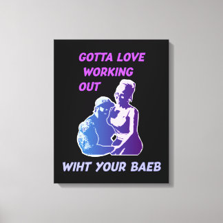 Liefde werkt uit canvas afdruk