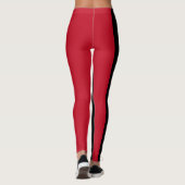Liefde werkwoord workout quote zwarte rode legging (Achterkant)