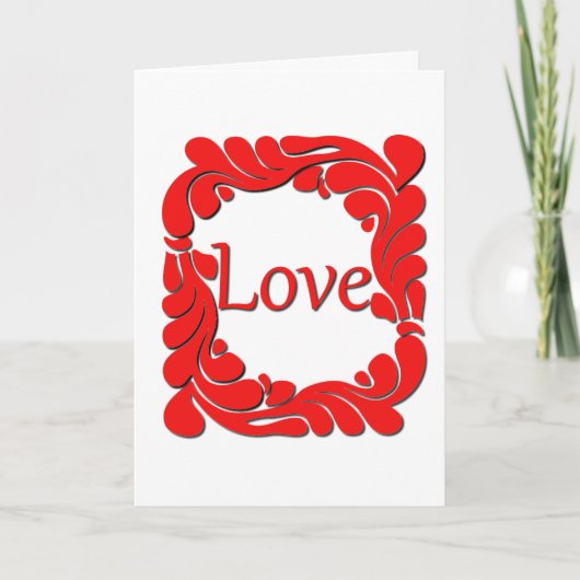 Liefde & Wervelende Rand Kaart (Voorkant)