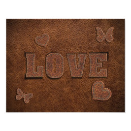 Liefde Westerne Stijl Foto Afdruk