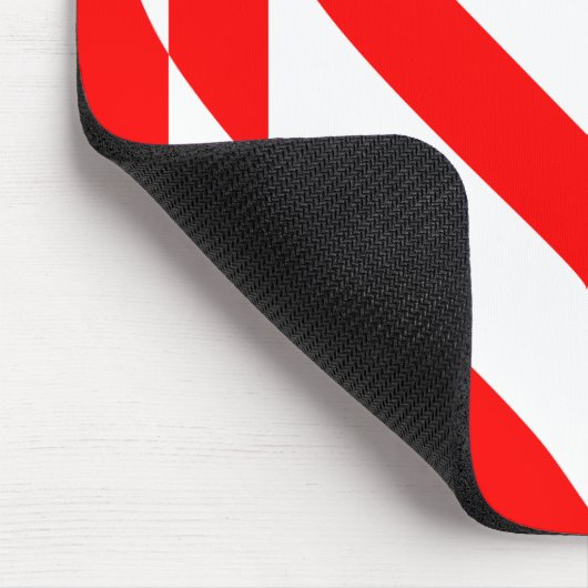 Liefde White op rood Muismat (Hoek)