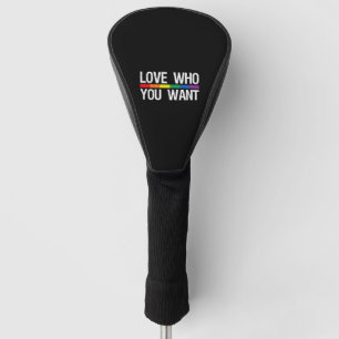 Liefde Wie je wilt Regenboog Vlag Lesbisch Gay Golfheadcover