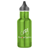 Liefde wielrenslogan wielrenster waterfles  (Links)