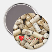 Liefde wijn kurken magneet (Voorkant / Achterkant)