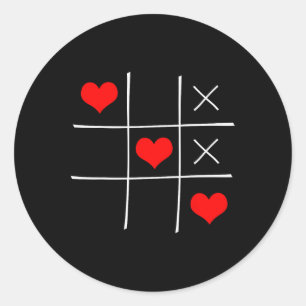 Liefde Win Valentijnsdag Hart Vrouwen Mannen Kind  Ronde Sticker
