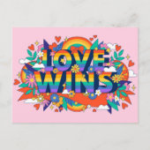 Liefde wins briefkaart (Voorkant)