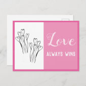 LIEFDE wint altijd affirmatie Kaart (Voorkant / Achterkant)