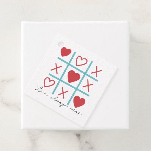 Liefde wint altijd bedankjes labels (In situ)