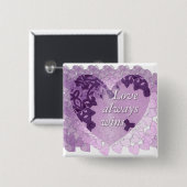 "Liefde wint altijd" Button (Voorkant /achterkant)