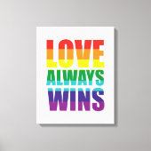 Liefde wint altijd canvas afdruk (Voorkant)