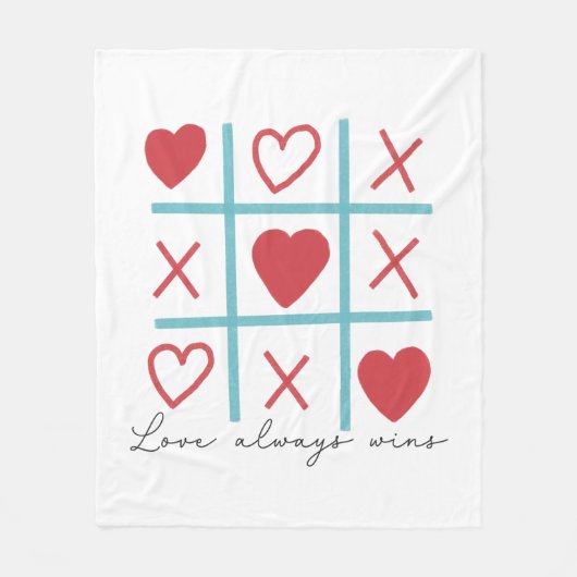 Liefde wint altijd fleece deken (Voorkant)