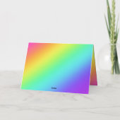 Liefde wint altijd gevouwen Wenskaart Kaart (Achterkant)