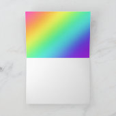 Liefde wint altijd gevouwen Wenskaart Kaart (Binnen)