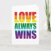Liefde wint altijd kaart (Voorkant)