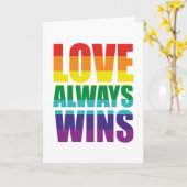 Liefde wint altijd kaart (Gele Bloem)