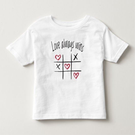 Liefde wint altijd kinder shirts (Voorkant)