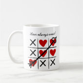 Liefde wint altijd koffie mok (Links)