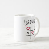 Liefde wint altijd koffiemok (Voorkant rechts)