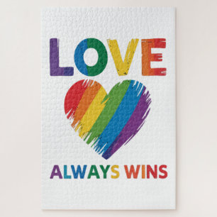 Liefde wint altijd LGBT Legpuzzel