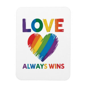 Liefde wint altijd LGBT Magneet