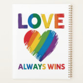 Liefde wint altijd LGBT Planner (Achterkant)
