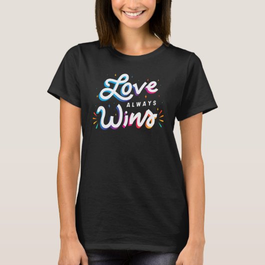 Liefde wint altijd lovebirds matching t-shirt (Voorkant)