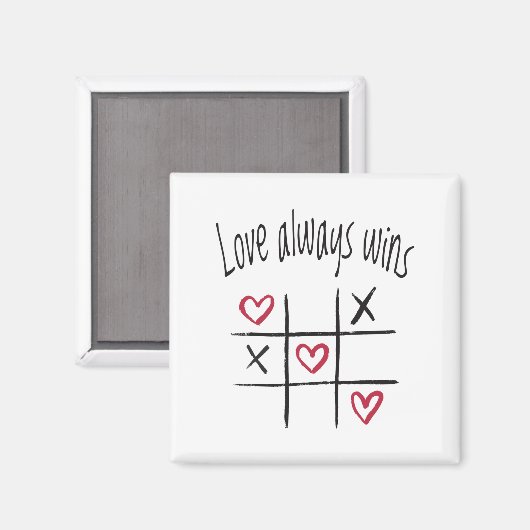 Liefde wint altijd magneet (Voorkant / Achterkant)