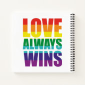 Liefde wint altijd notitieboek (Achterkant)