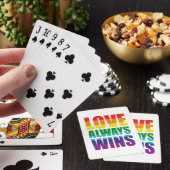 Liefde wint altijd pokerkaarten (Insitu)